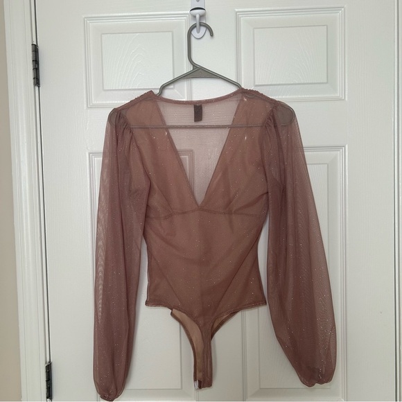Windsor Shimmering Mauve Long Sleeve Bodysuit - Picture 5 of 7